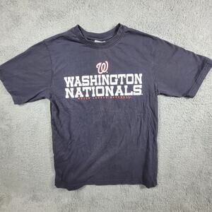WASHINGTON NATIONALS‎ MLB TSHIRT BASEBALL SIZE 14/16 100% COTTON